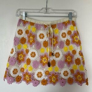 Floral Crochet Skirt